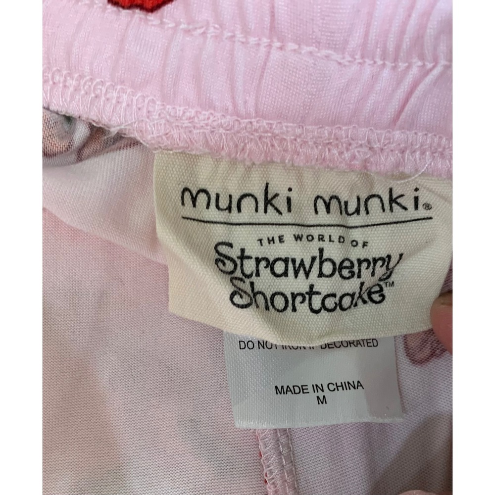 Strawberry Shortcake Pajama Set Sleepwear Lounge Coquette Y2K Retro Cozy - Picture 2 of 5